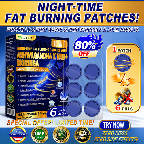 𝙂𝙁𝙊𝙐𝙆® NACHT-FETTVERBRENNUNGS-PFLASTER! 🔥 Keine Pillen, kein Abfall, kein Aufwand – 100 % Ergebnisse. ✨