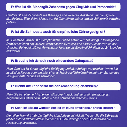 Rolimey® VioCore Zahnpasta zur Behandlung von Zahnfleischentzündungen und Parodontitis mit Bienengift