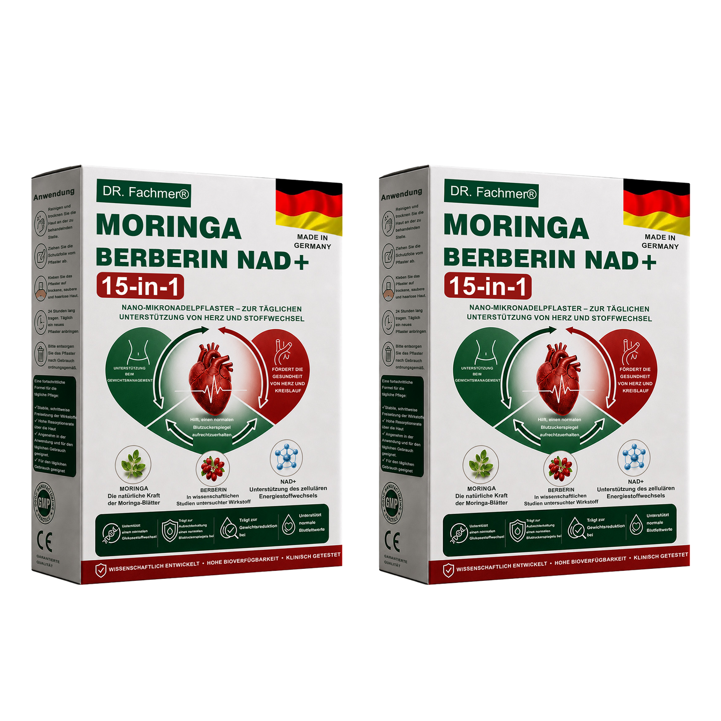 🇩🇪Offizieller Shop | 🏆 DR.Fachmer® Moringa Berberinex NAD+ 10-in-1 Nano-Mikronadel-Patch (Nur einmal täglich, sichtbare Veränderungen in 7 Tagen) ✅ Für Übergewicht, lockere Haut, Diabetes, Schlafapnoe, Gelenkprobleme und mehr