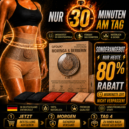 🔥🔥 GFOUK® 2026 Black Gold Luxury Edition | ⚡️ 4-in-1 Fettverbrennende Shapewear-Shorts mit Moringa, Berberin & formender Mikropartikel-Technologie