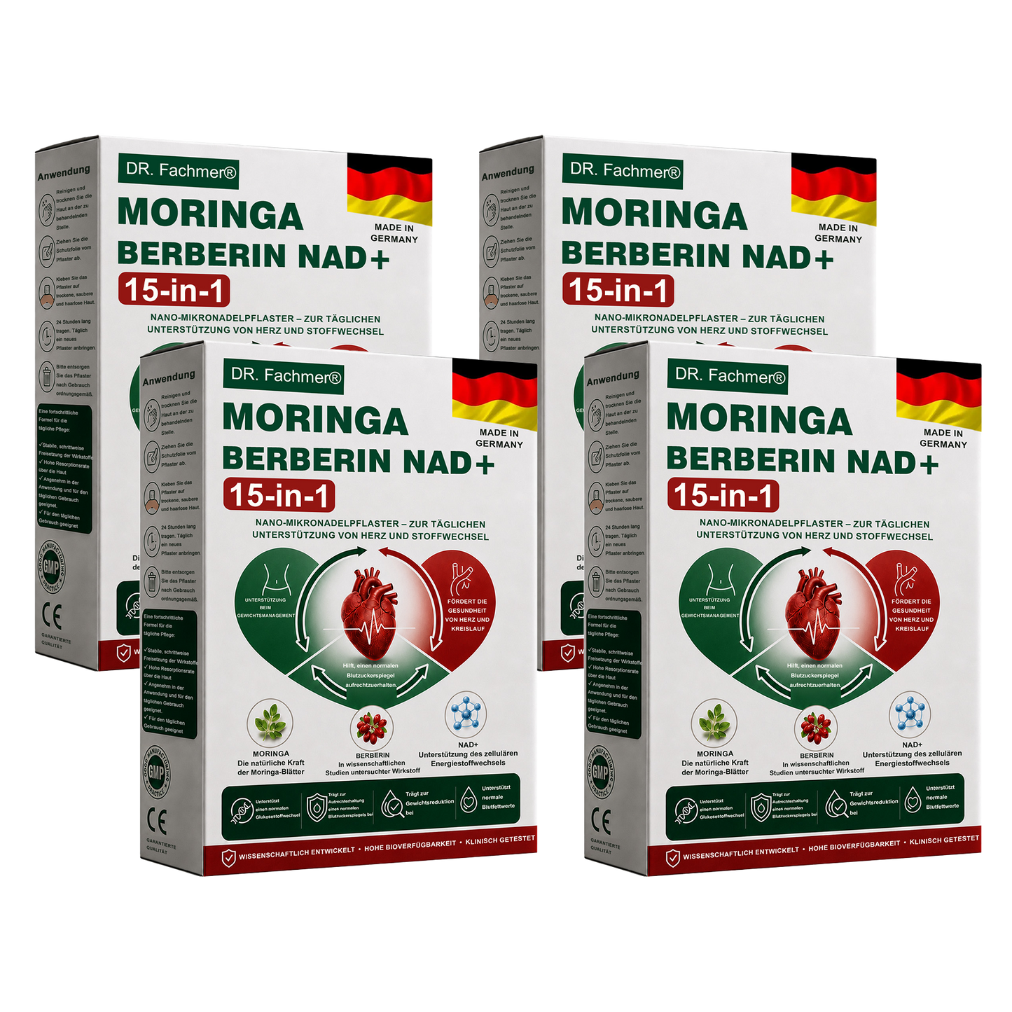 🇩🇪Offizieller Shop | 🏆 DR.Fachmer® Moringa Berberinex NAD+ 10-in-1 Nano-Mikronadel-Patch (Nur einmal täglich, sichtbare Veränderungen in 7 Tagen) ✅ Für Übergewicht, lockere Haut, Diabetes, Schlafapnoe, Gelenkprobleme und mehr