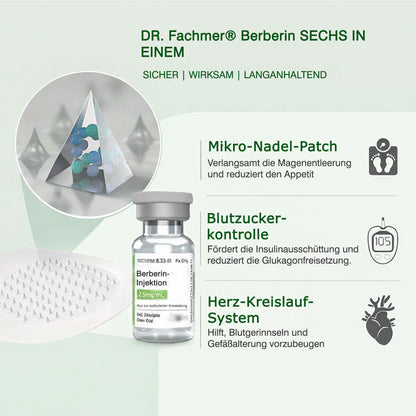 🇩🇪Offizieller Shop | 🏆 DR.Fachmer® Moringa Berberinex NAD+ 10-in-1 Nano-Mikronadel-Patch (Nur einmal täglich, sichtbare Veränderungen in 7 Tagen) ✅ Für Übergewicht, lockere Haut, Diabetes, Schlafapnoe, Gelenkprobleme und mehr