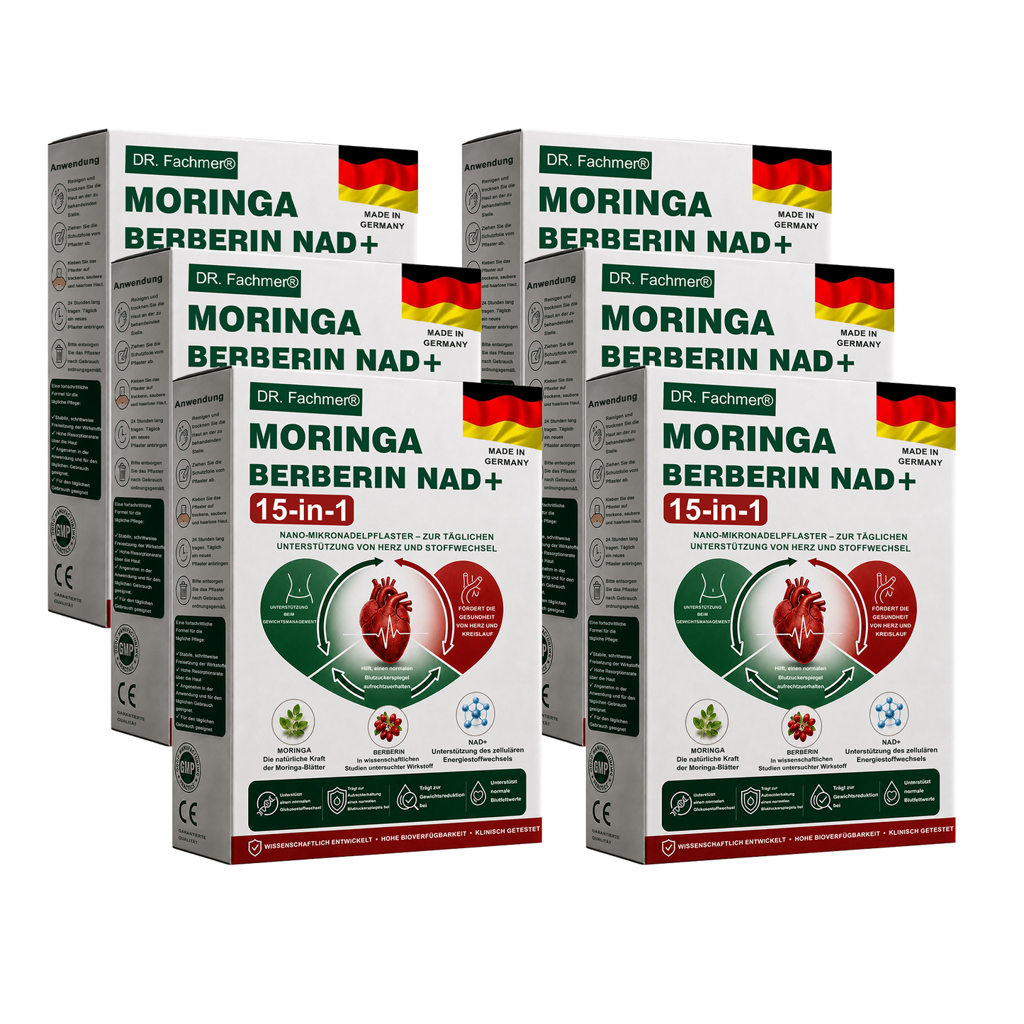 🇩🇪Offizieller Shop | 🏆 DR.Fachmer® Moringa Berberinex NAD+ 10-in-1 Nano-Mikronadel-Patch (Nur einmal täglich, sichtbare Veränderungen in 7 Tagen) ✅ Für Übergewicht, lockere Haut, Diabetes, Schlafapnoe, Gelenkprobleme und mehr