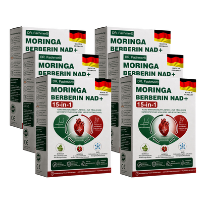 🇩🇪Offizieller Shop | 🏆 DR.Fachmer® Moringa Berberinex NAD+ 10-in-1 Nano-Mikronadel-Patch (Nur einmal täglich, sichtbare Veränderungen in 7 Tagen) ✅ Für Übergewicht, lockere Haut, Diabetes, Schlafapnoe, Gelenkprobleme und mehr